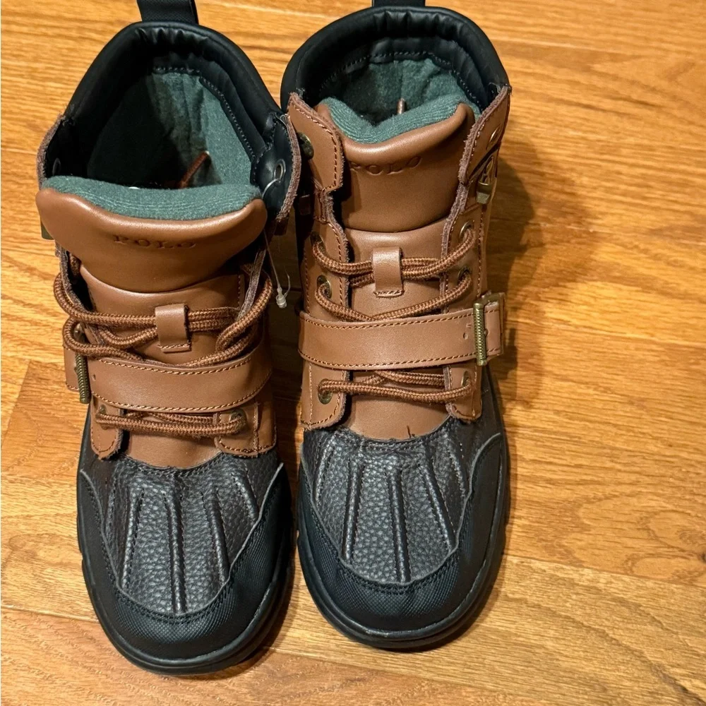 Polo by Ralph Lauren Kids Two-Tone Boots - Picture 1 of 5